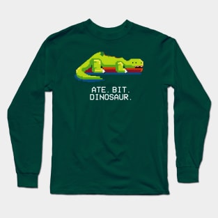 Ate. Bit. - The 8-bit Dinosaur Video Game Long Sleeve T-Shirt